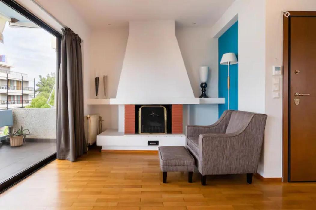 Βright Walled Designed Apt In Glyfada Center Atena Exterior foto